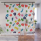 colourful alphabet Wall Mural Gallery Image 1