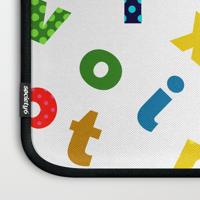 colourful alphabet Laptop Sleeve Gallery Image 3