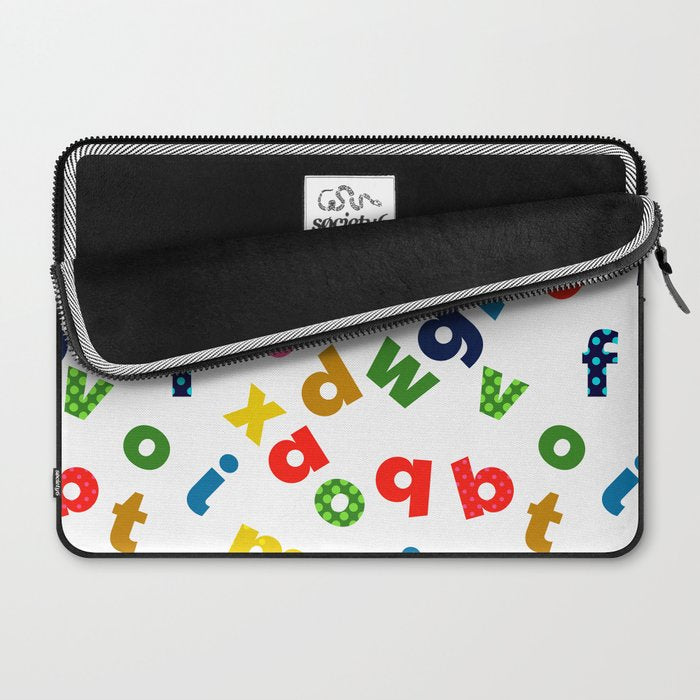 colourful alphabet Laptop Sleeve Gallery Image 2
