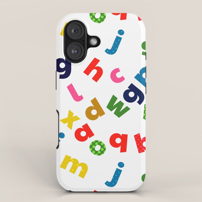 colourful alphabet iPhone Case Gallery Image 1