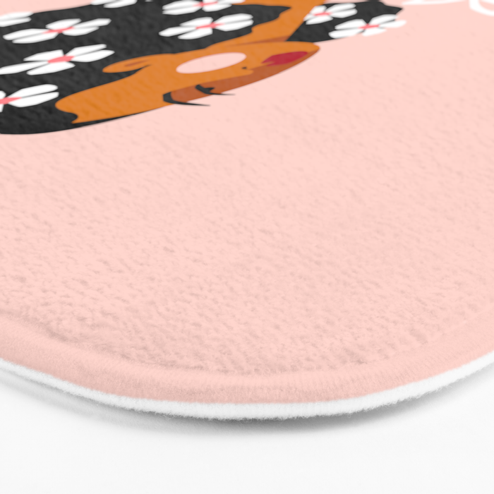 Flowers In Hair Bath Mat Gallery Image 3