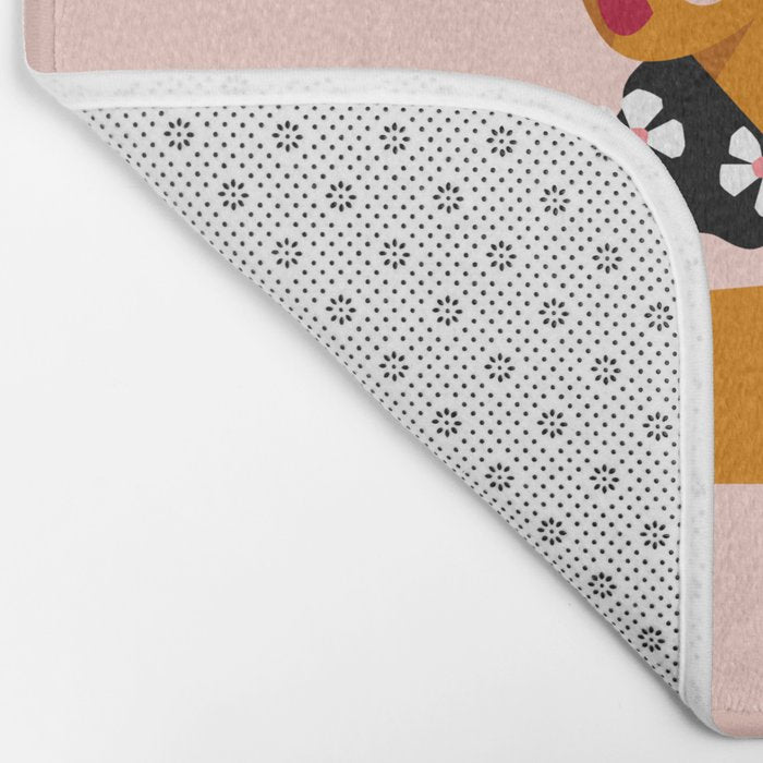 Flowers In Hair Bath Mat Gallery Image 2