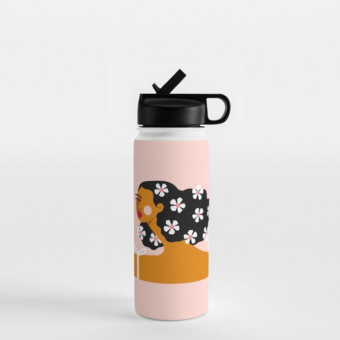 Flowers In Hair Water Bottle Gallery Image 1