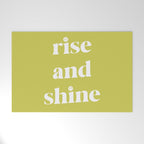 Rise And Shine Lime Welcome Mat Gallery Image 1
