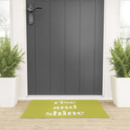 Rise And Shine Lime Welcome Mat Gallery Image 3