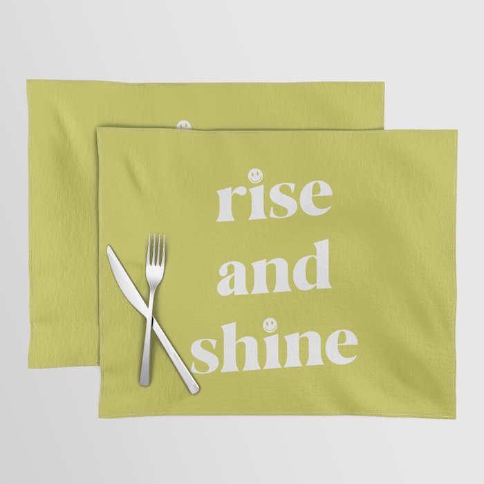 Rise And Shine Lime Placemat Gallery Image 1
