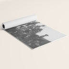 Oglala War Party Native American Oglala tribe in full headdress black and white photograph Yoga Mat Gallery Image 2