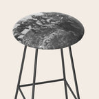 Oglala War Party Native American Oglala tribe in full headdress black and white photograph Stool Gallery Image 2