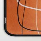 Burnt Orange Black White Lines Abstract Laptop Sleeve Gallery Image 3