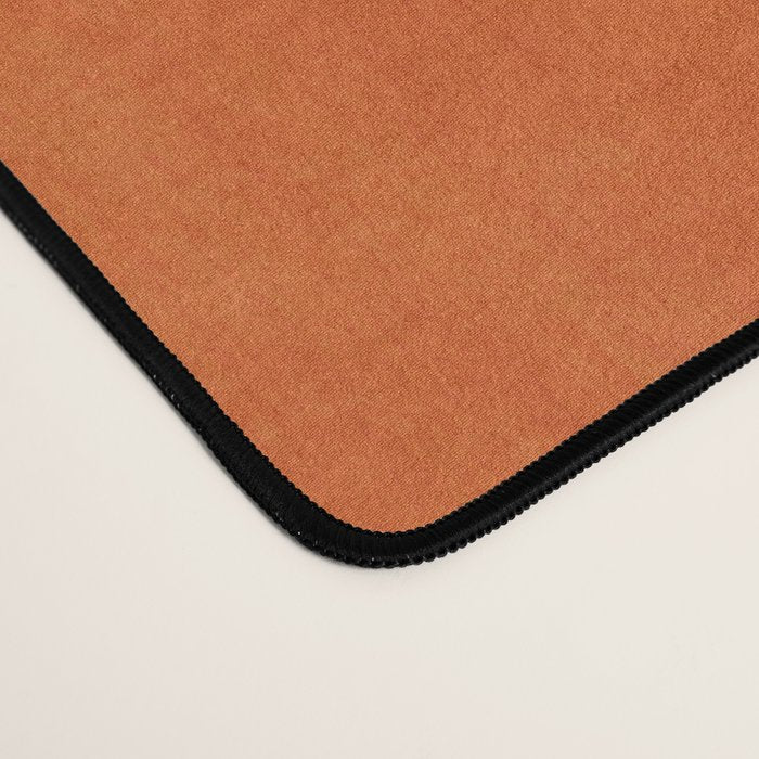 Burnt Orange Black White Lines Abstract Desk Mat Gallery Image 4