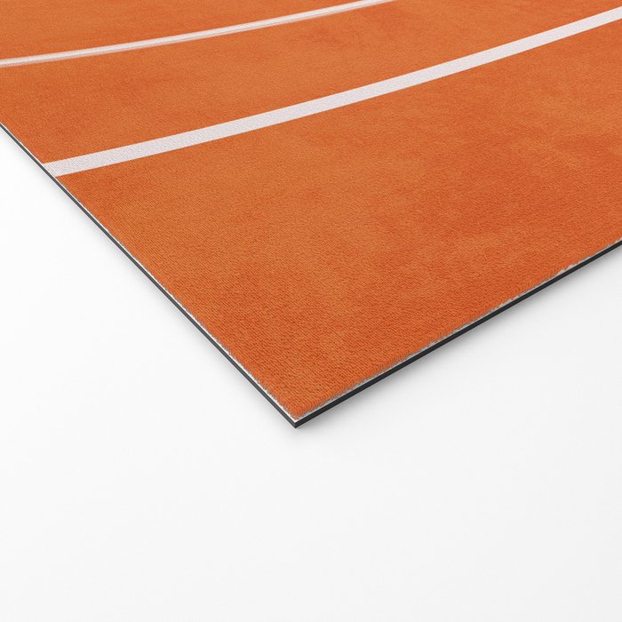 Burnt Orange Black White Lines Abstract Welcome Mat Gallery Image 2