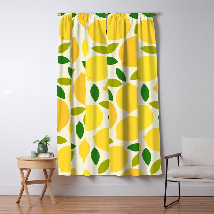 Lemon Window Curtain Gallery Image 1