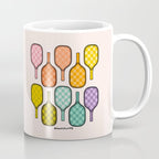 Rainbow Pickleball Paddles Coffee Mug Gallery Image 1