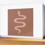 Minimal Snake - Neutral Rose Wall Mural Gallery Image 2