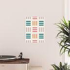 Modern Geometric Color Block Pattern Poster Gallery Image 2