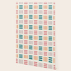 Modern Geometric Color Block Pattern Wallpaper Gallery Image 2
