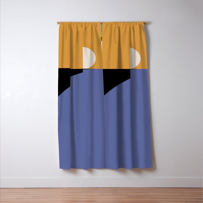 Simplistic Landscape XXIV Window Curtain Gallery Image 3
