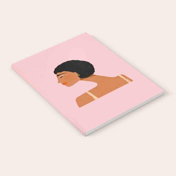 Black Woman Side Profile Notebook Gallery Image 2