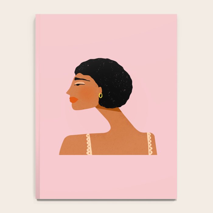 Black Woman Side Profile Notebook Gallery Image 4