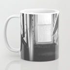 Caught Her Sneaking Out the Bathroom Window female angel black and white photograph - photography - photographs wall decor Coffee Mug Gallery Image 3