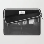 Caught Her Sneaking Out the Bathroom Window female angel black and white photograph - photography - photographs wall decor Laptop Sleeve Gallery Image 2