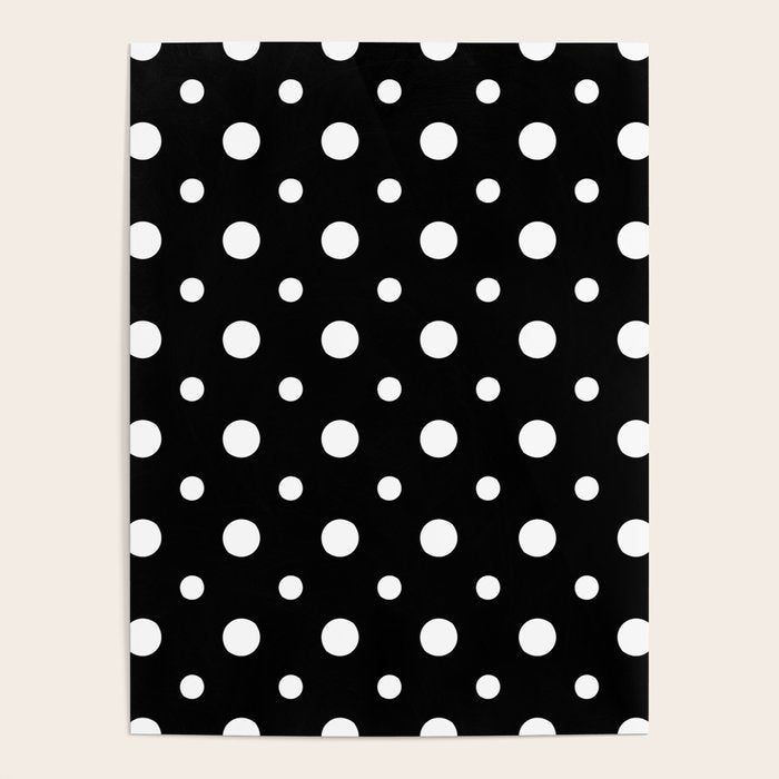 Polka-dot Black And White Poster Gallery Image 4