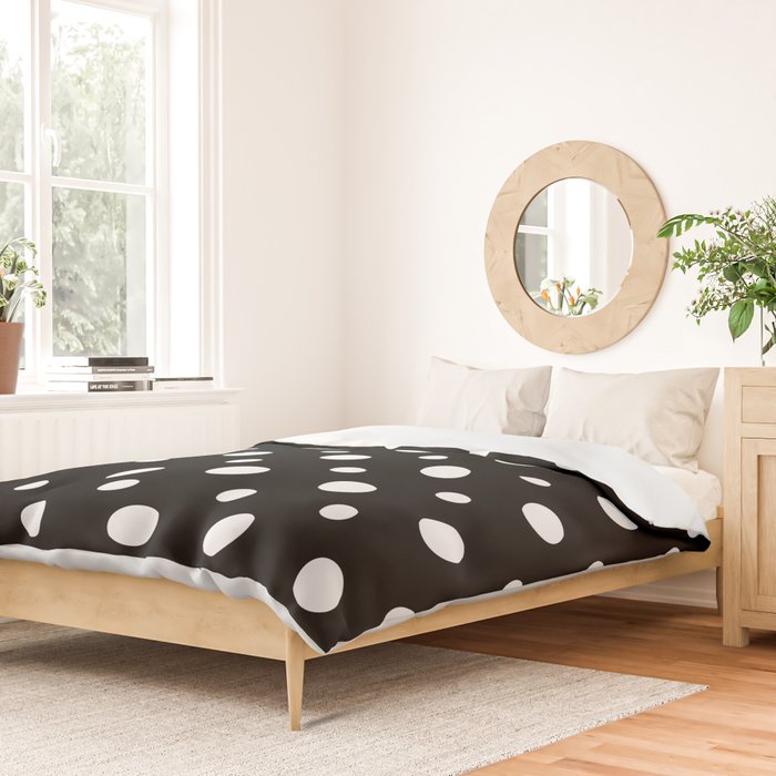 Polka-dot Black And White Duvet Cover Gallery Image 2