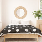 Polka-dot Black And White Duvet Cover Gallery Image 3
