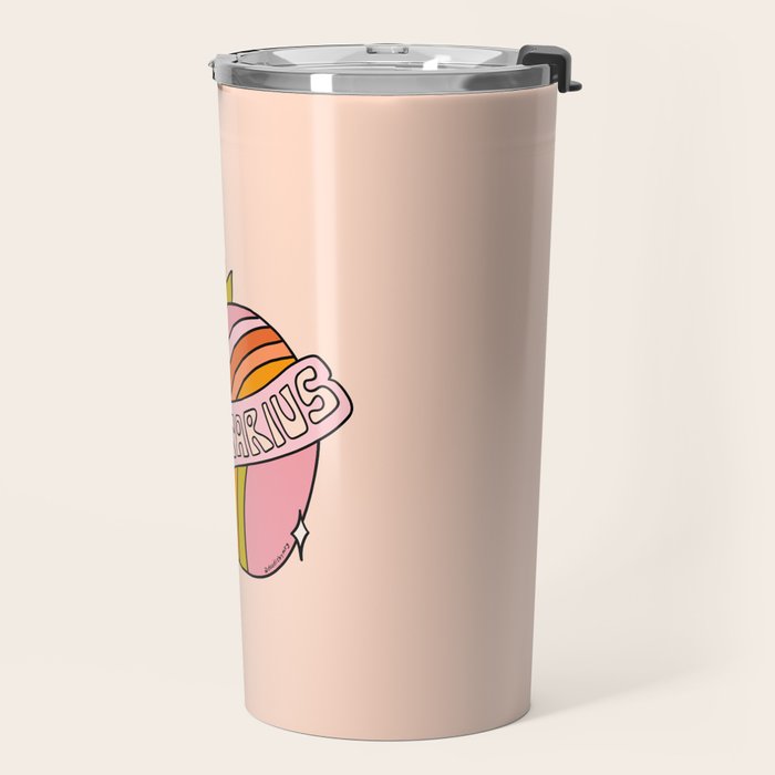 Sagittarius Strawberry Travel Mug Gallery Image 2