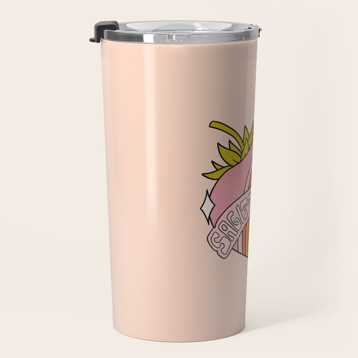Sagittarius Strawberry Travel Mug Gallery Image 3