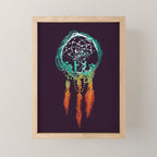 Dream Catcher (the rustic magic) Mini Art Print Gallery Image 1