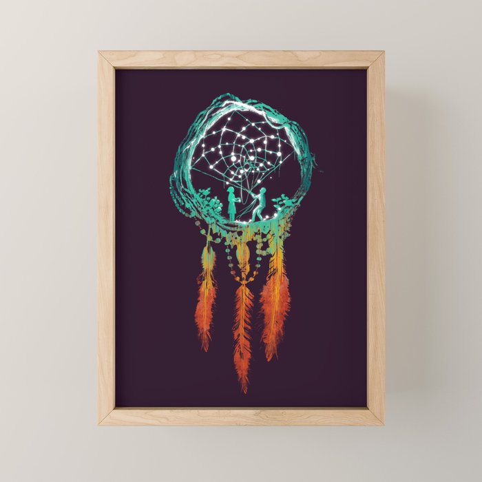 Dream Catcher (the rustic magic) Mini Art Print Gallery Image 1