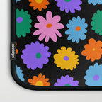 Colorful retro flower art pattern Laptop Sleeve Gallery Image 3