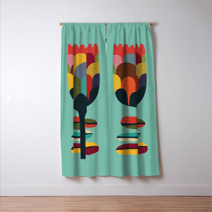 Flower Poet Window Curtain Gallery Image 3