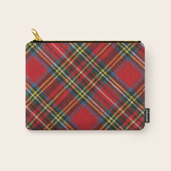 Christmas Plaid Tartan Pattern Carry All Pouch Gallery Image 1