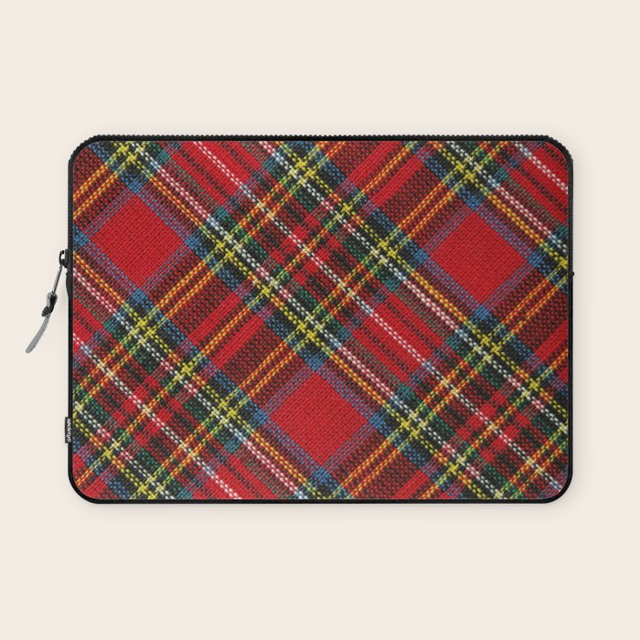 Christmas Plaid Tartan Pattern Laptop Sleeve Gallery Image 1