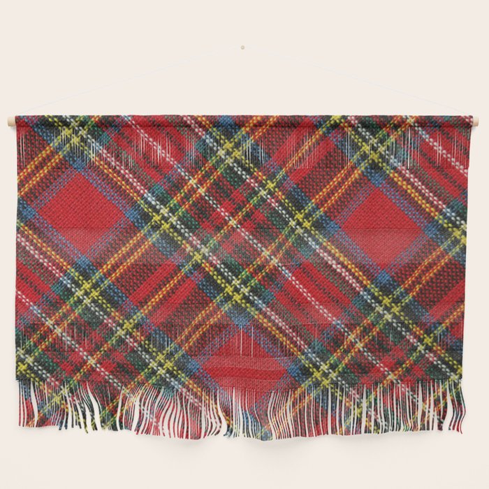 Christmas Plaid Tartan Pattern Wall Hanging Gallery Image 1