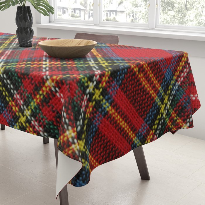 Christmas Plaid Tartan Pattern Tablecloth Gallery Image 3
