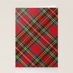 Christmas Plaid Tartan Pattern Stationery Card Gallery Image 2
