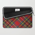 Christmas Plaid Tartan Pattern Laptop Sleeve Gallery Image 2