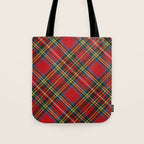 Christmas Plaid Tartan Pattern Tote Bag Gallery Image 1