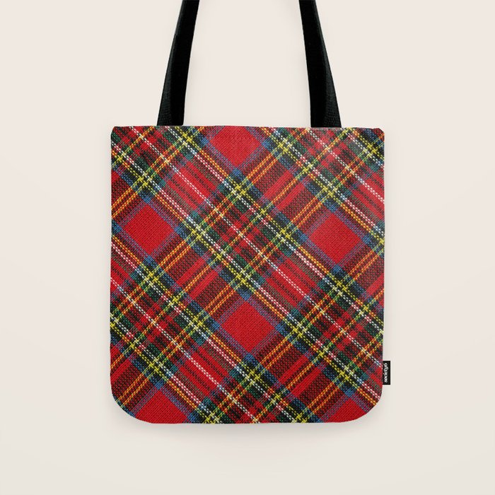 Christmas Plaid Tartan Pattern Tote Bag Gallery Image 1