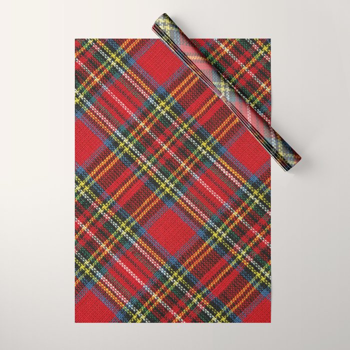 Christmas Plaid Tartan Pattern Wrapping Paper Gallery Image 1