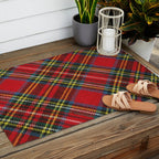 Christmas Plaid Tartan Pattern Outdoor Rug Gallery Image 2
