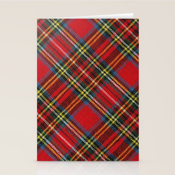 Christmas Plaid Tartan Pattern Stationery Card Gallery Image 1