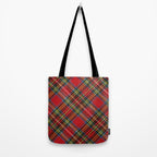 Christmas Plaid Tartan Pattern Tote Bag Gallery Image 2