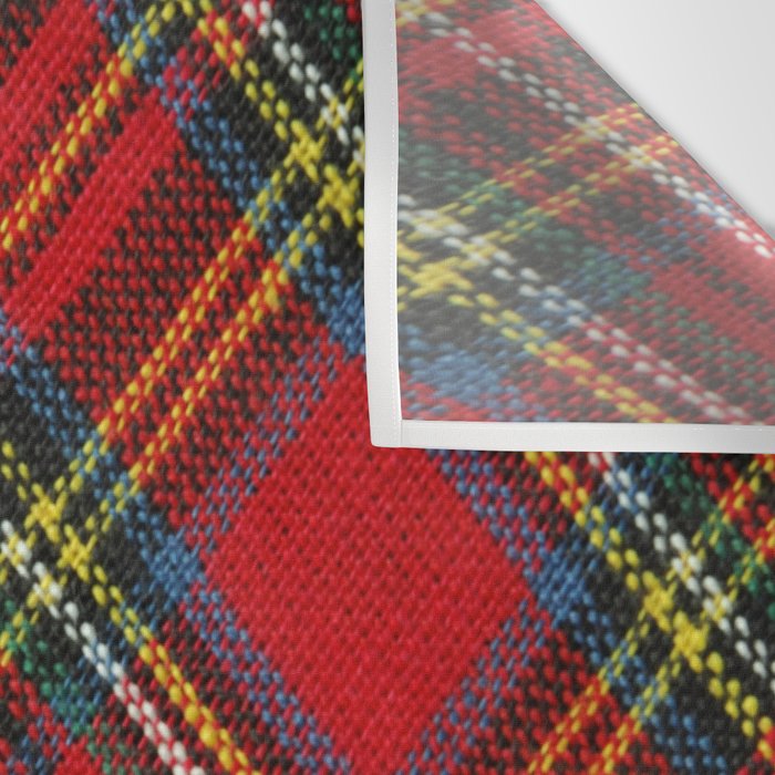 Christmas Plaid Tartan Pattern Wall Tapestry Gallery Image 3
