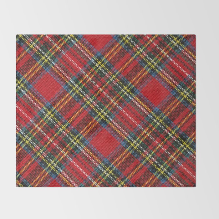 Christmas Plaid Tartan Pattern Throw Blanket Gallery Image 2