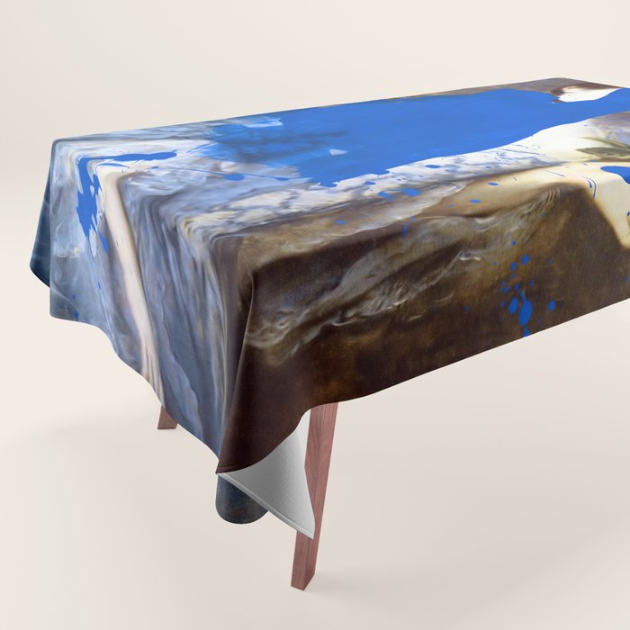 Blue Bomb Tablecloth Gallery Image 1