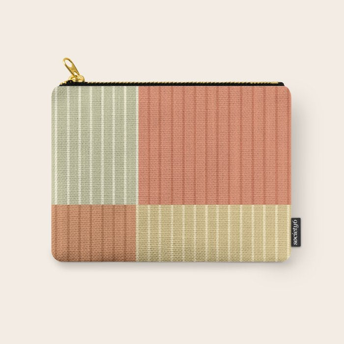 Color Block Line Abstract XLVII Carry All Pouch Gallery Image 1